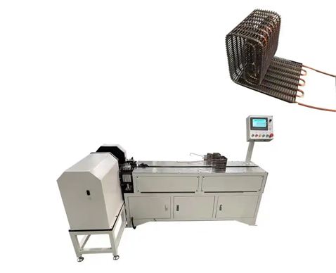 Automatic Refrigerator Condenser Folding And Coiling Machine Send to Italy