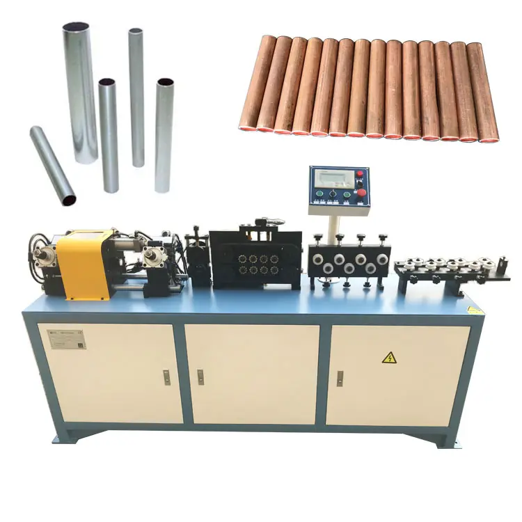 Automatic Copper Aluminum Pipe Straightening And Chip-less Cutting Machine for Steel Tube Send to the US