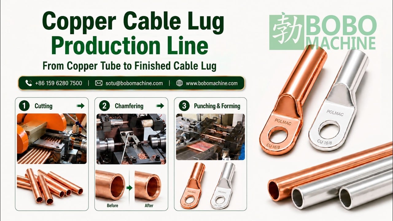 Copper Cable Lug Production Line | How Lugs Are Made for Electrical Connections