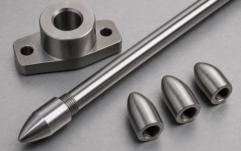 Bullet-shaped tube expansion tool and rod used in coil assembly