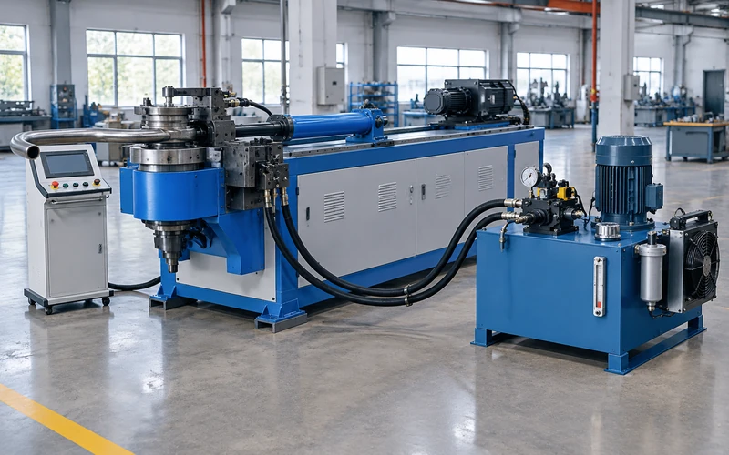 Servo-driven CNC tube bending machine with electric axis control